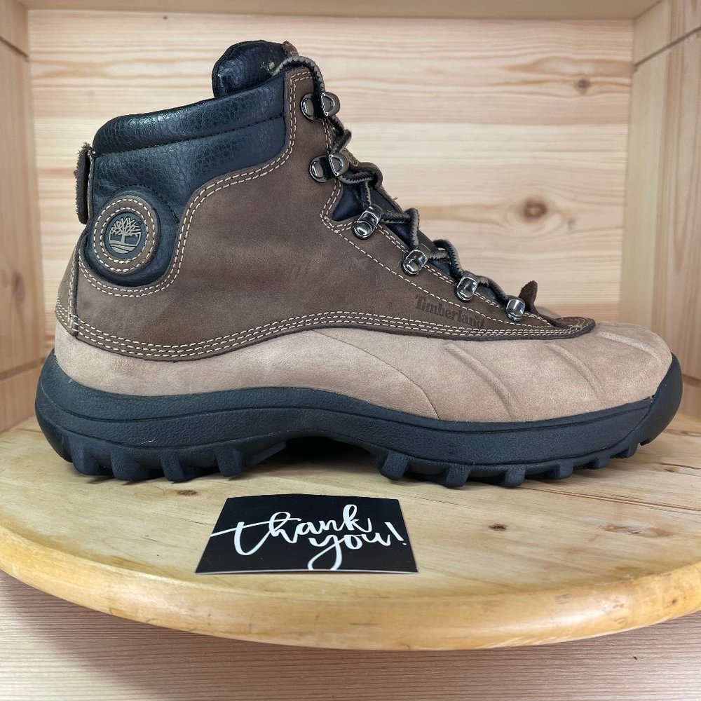 Timberland Brown Black Leather Waterproof Boots 9M